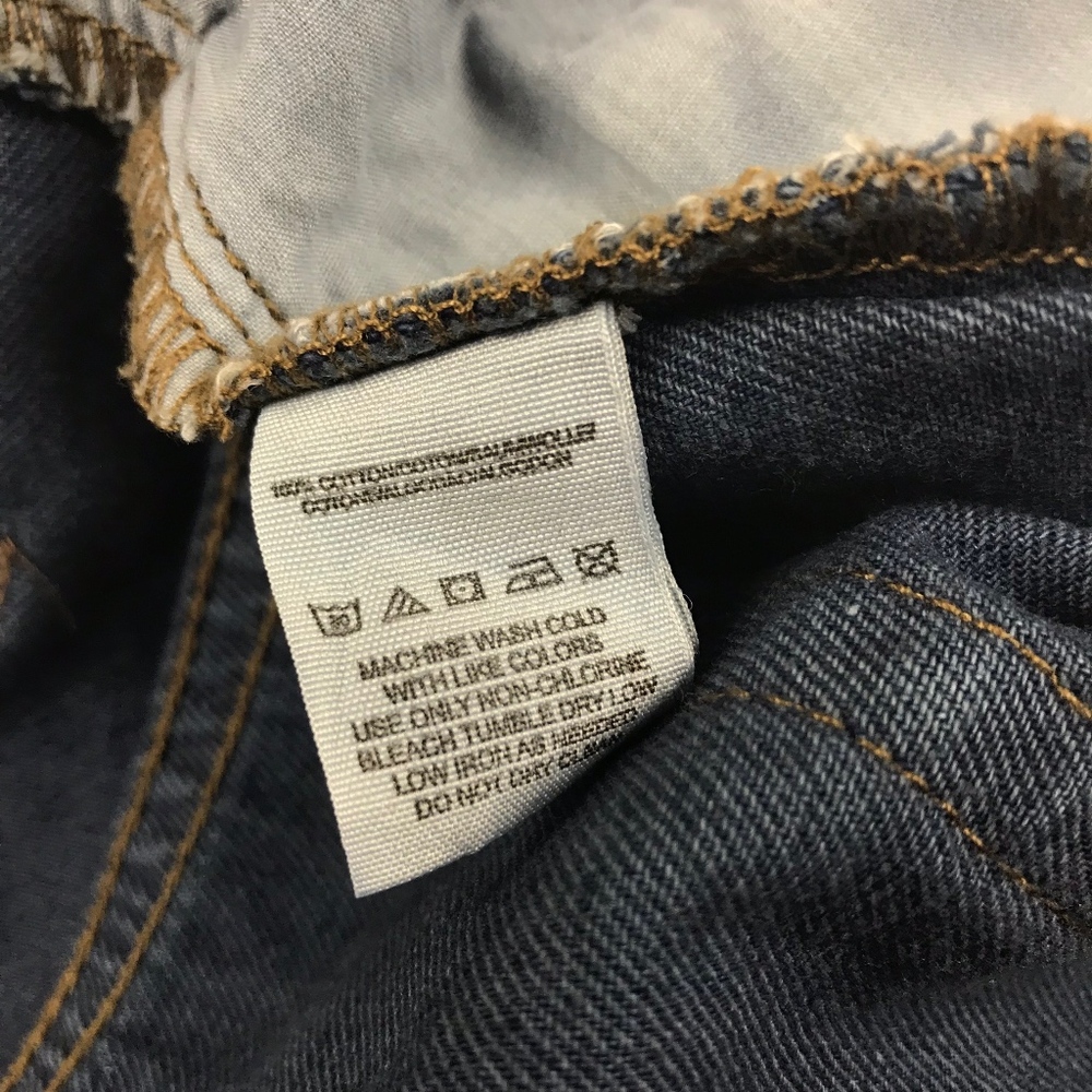Free People Rugged Ripped Denim Mini Shorts - 28 - Picture 4 of 5